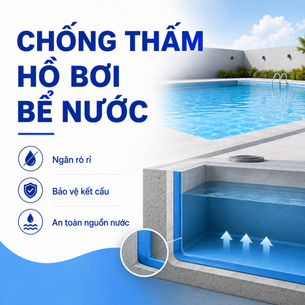 Chống Thấm Hồ Bơi, Bể Nước Ăn