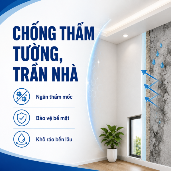 Chống Thấm Tường, Trần Nhà