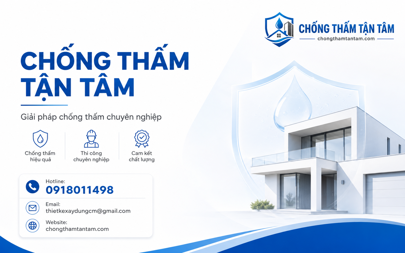 Banner Chống Thấm Tận Tâm