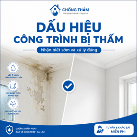 8 Dấu Hiệu Công Trình Bị Thấm Không Nên Bỏ Qua